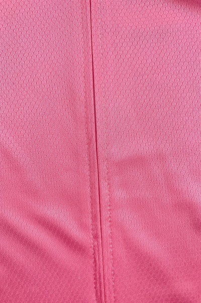 Custom Pink Short Sleeve Cycling Shirt Design Elastic Hem Moisture Wicking Cycling Shirt Cycling Shirt Supplier SKCSCP013 detail view-1